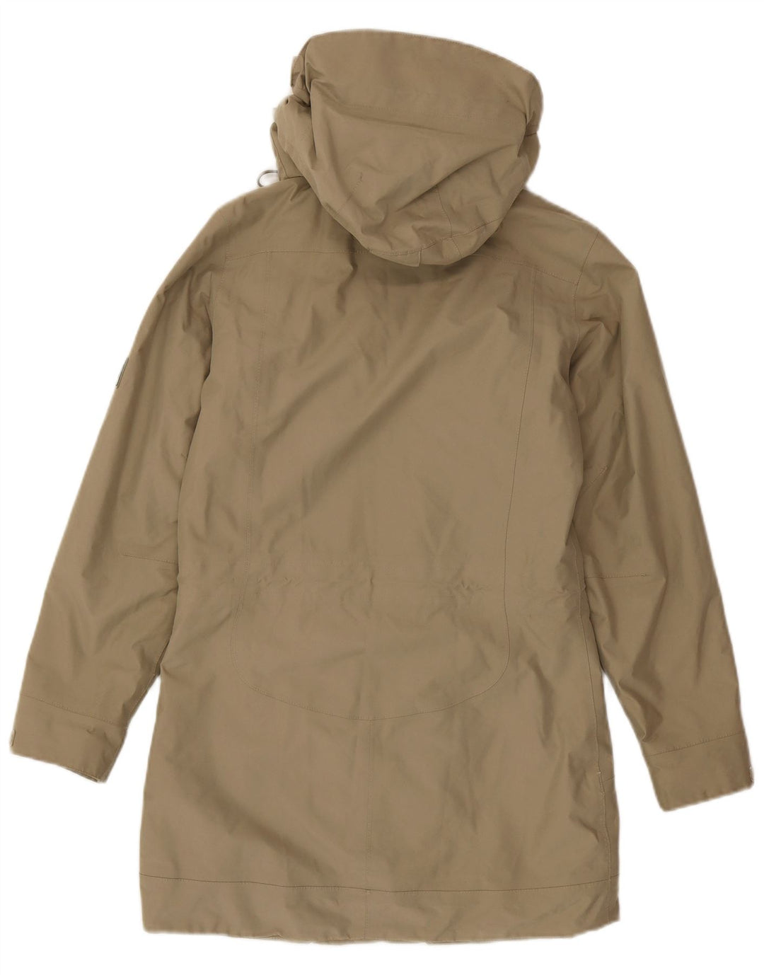 Jack Wolfskin Womens Hooded Parka Jacket UK 8 Small Khaki Polyester