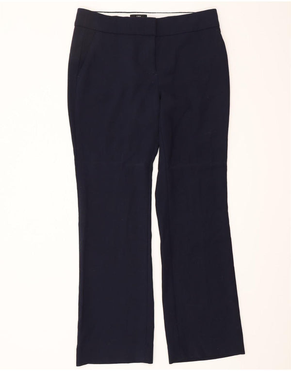 J. Crew Womens Edie Straight Chino Trousers US 8 Medium W32 L32 Navy Blue