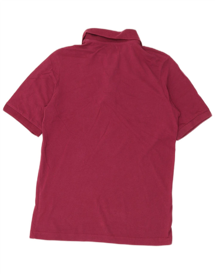 Kappa Mens Polo Shirt Small Burgundy Cotton