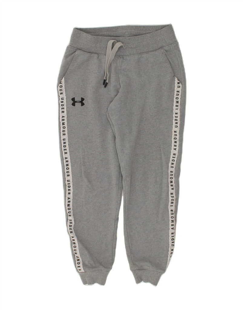 UNDER ARMOUR Mens Graphic Tracksuit Trousers Joggers Medium Grey | Vintage Under Armour | Thrift | Second-Hand Under Armour | Used Clothing | Messina Hembry 