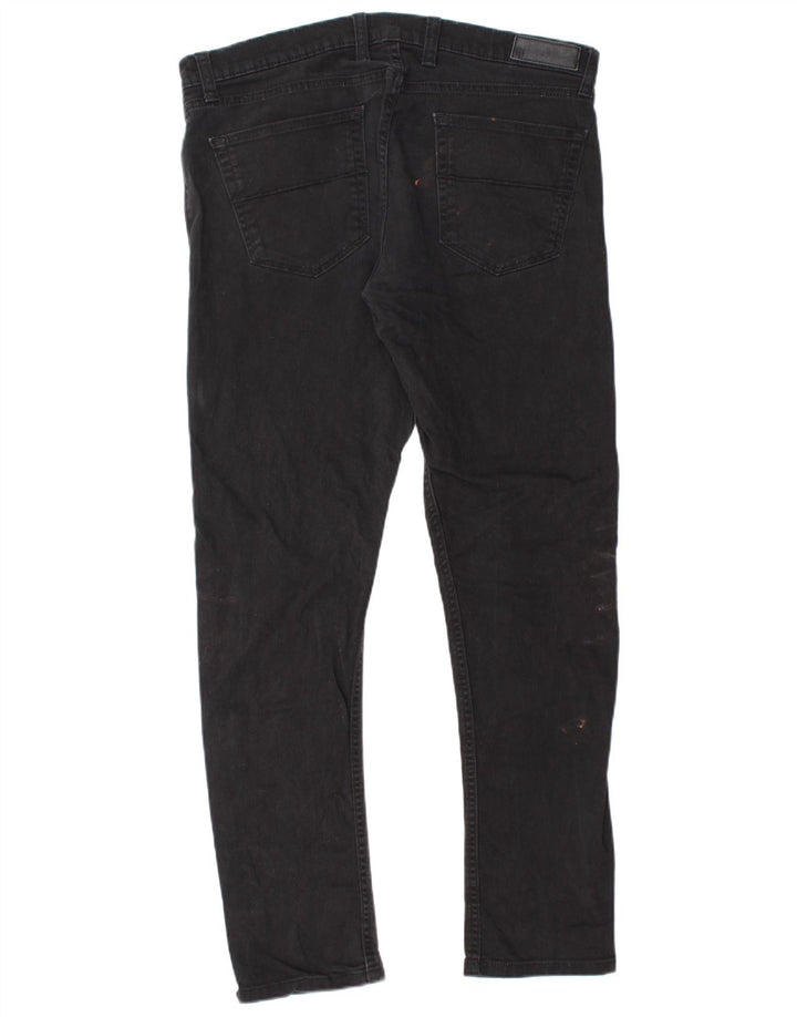 Marks & Spencer Mens Slim Jeans W36 L33 Black Cotton