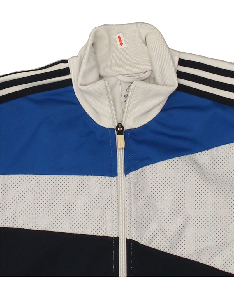 ADIDAS Mens Tracksuit Top Jacket UK 36/38 Small Off White Colourblock | Vintage Adidas | Thrift | Second-Hand Adidas | Used Clothing | Messina Hembry 