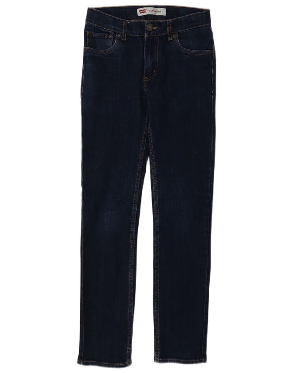 Levi's Boys 510 Skinny Jeans 13-14 Years W26 L29 Navy Blue Cotton