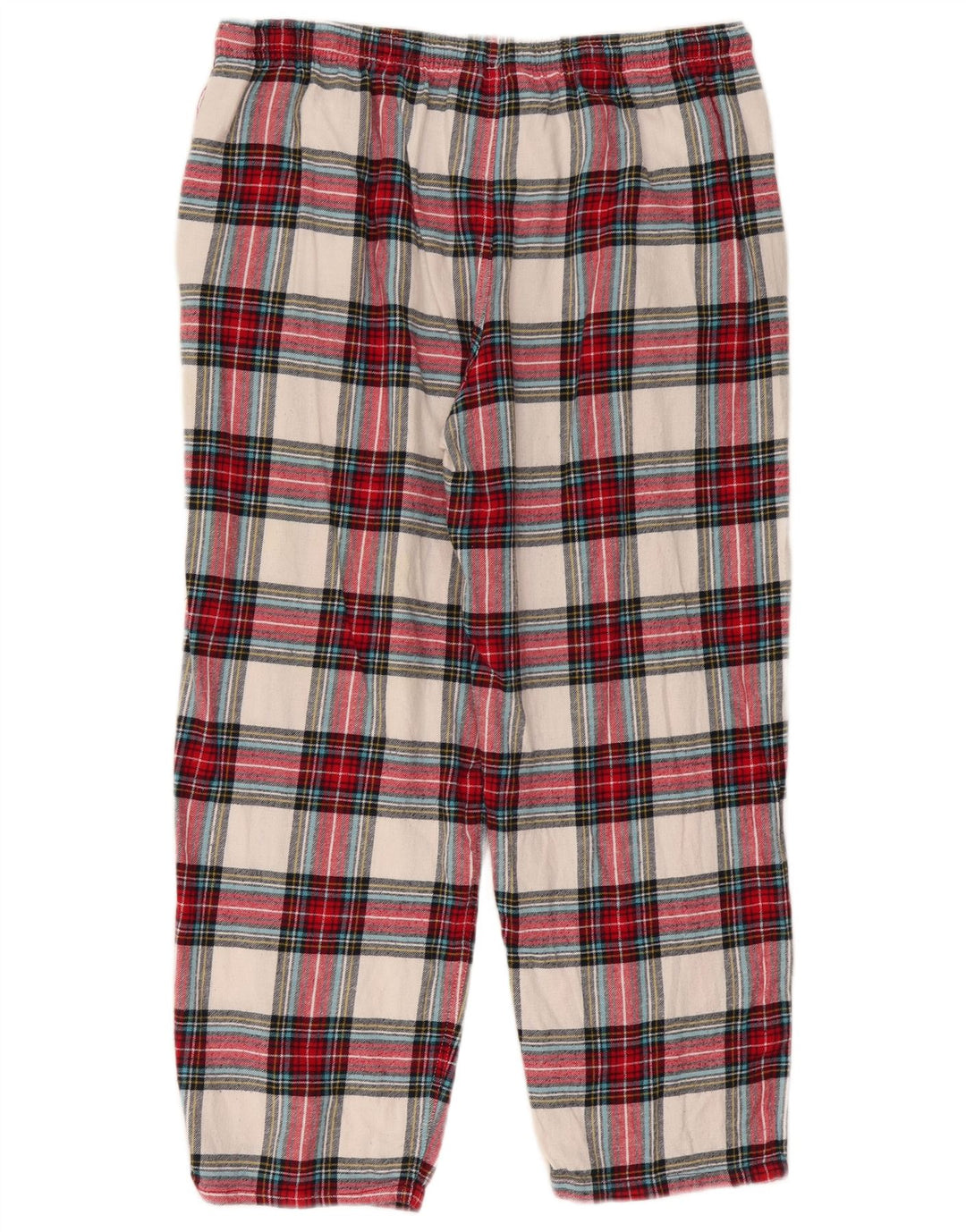 Marks & Spencer Womens Chino Trousers Large W34 L26 Multicoloured Check