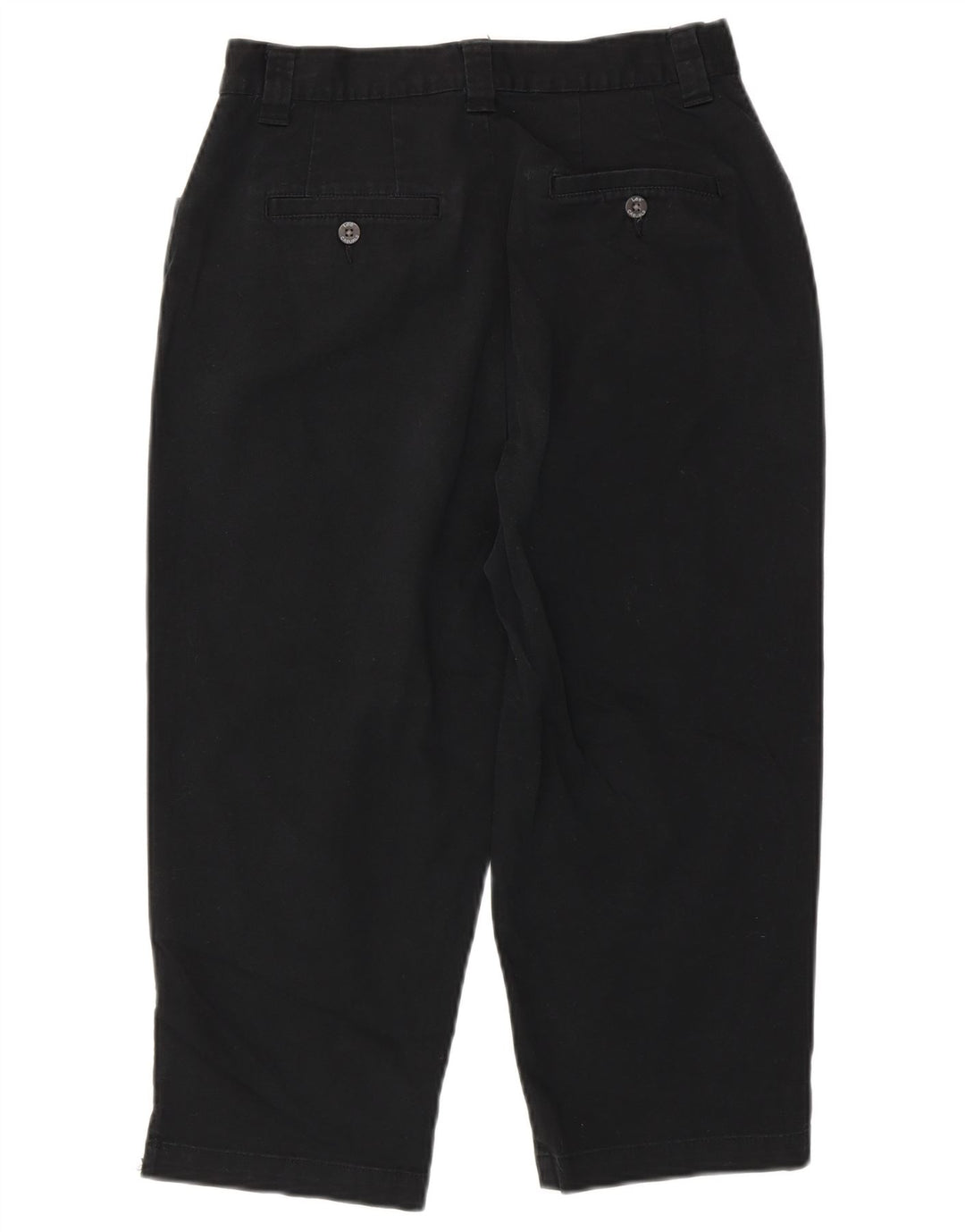 LEE Womens High Waist Tapered Capri Trousers US 6 Medium W30 L20 Black