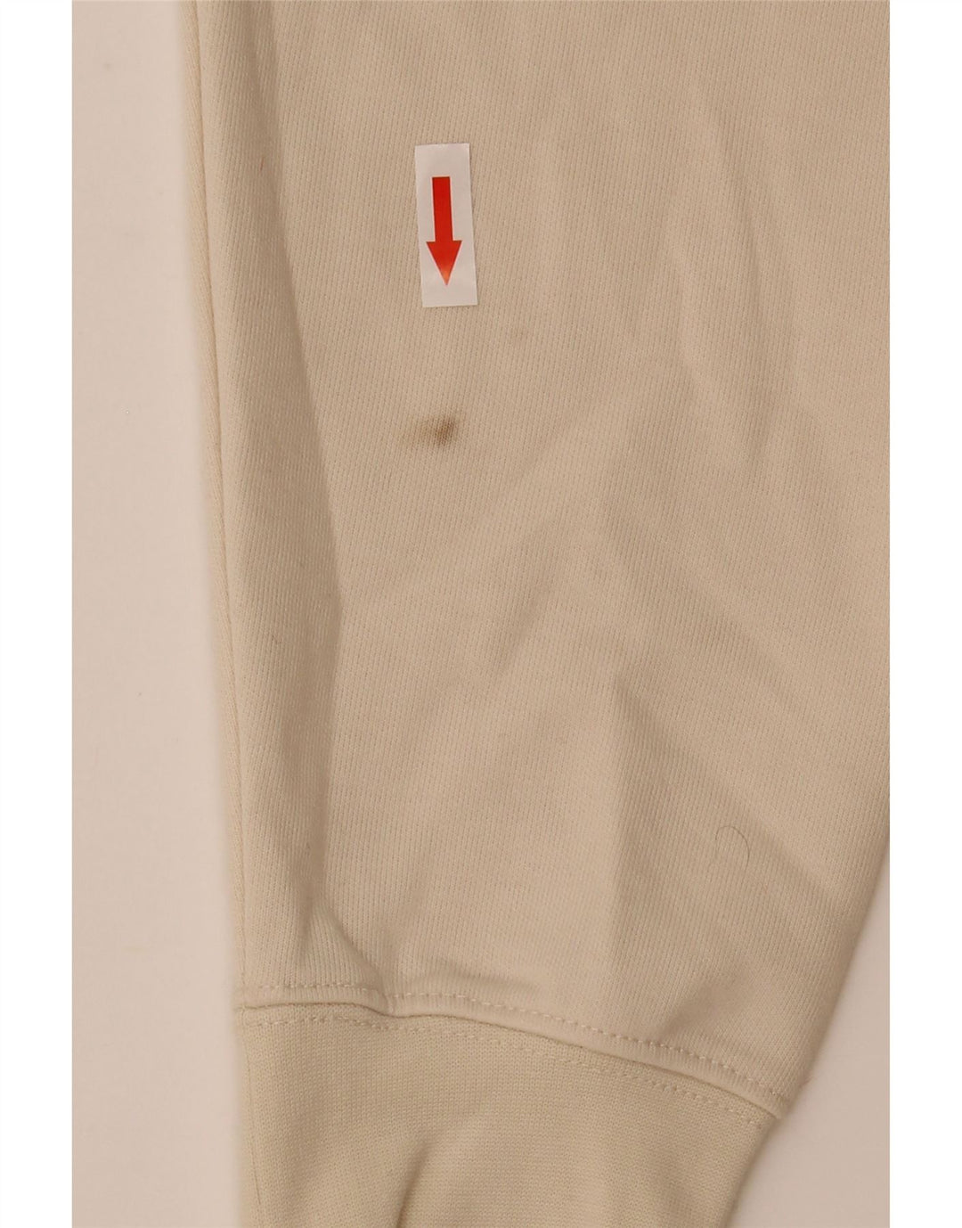 Zara Mens Polo Neck Jumper Sweater Small Off White Cotton