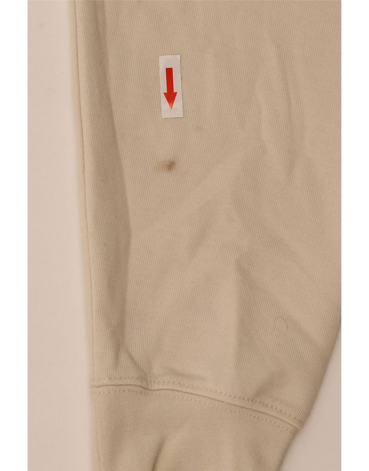Zara Mens Polo Neck Jumper Sweater Small Off White Cotton