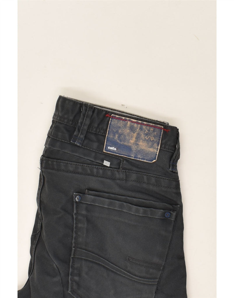 CELIO Womens Banana Straight Jeans IT 42 Medium W32 L29 Black Cotton | Vintage Celio | Thrift | Second-Hand Celio | Used Clothing | Messina Hembry 