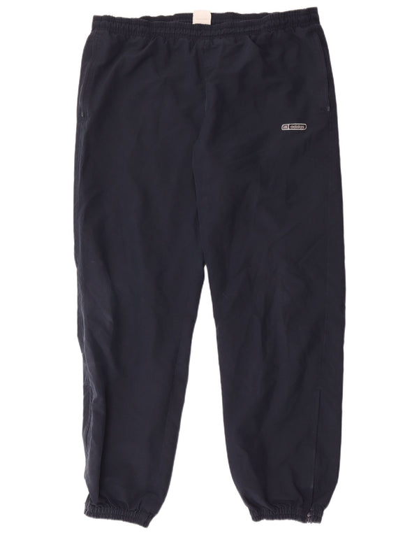 Adidas Mens Windbreaker Trousers 2XL Navy Blue Polyester