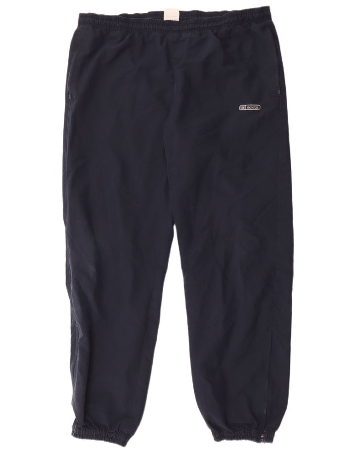 Adidas Mens Windbreaker Trousers 2XL Navy Blue Polyester