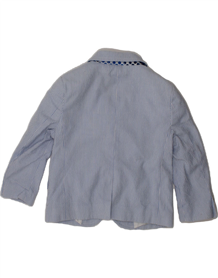 CESARE PACIOTTI Baby Boys 2 Button Blazer Jacket 12-18 Months Blue Striped Vintage Cesare Paciotti and Second-Hand Cesare Paciotti from Messina Hembry 