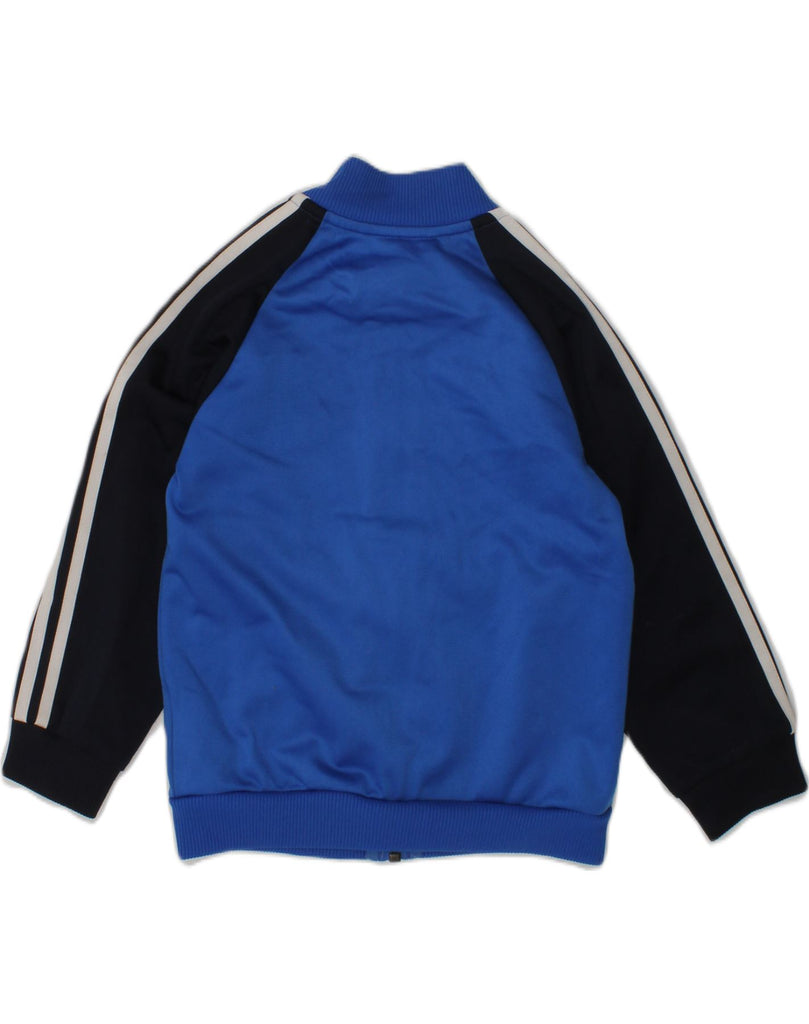 ADIDAS Boys Tracksuit Top Jacket 2-3 Years Blue Colourblock Polyester | Vintage Adidas | Thrift | Second-Hand Adidas | Used Clothing | Messina Hembry 