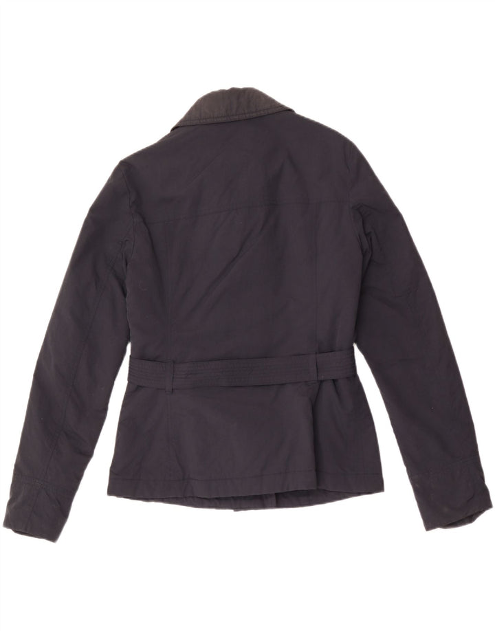 Aspesi Womens Bomber Jacket UK 18 XL Navy Blue Polyamide