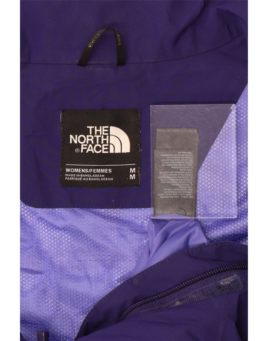 THE NORTH FACE Womens Hyvent Hooded Rain Jacket UK 14 Medium Purple Nylon