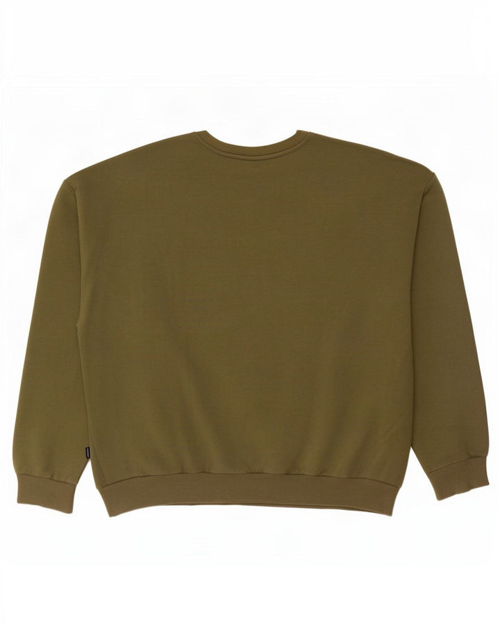 Puma Mens Graphic Sweatshirt Jumper XL Khaki Cotton