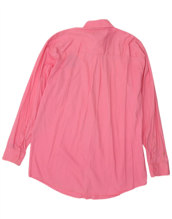 Wrangler Mens Tall Shirt Large Pink Cotton