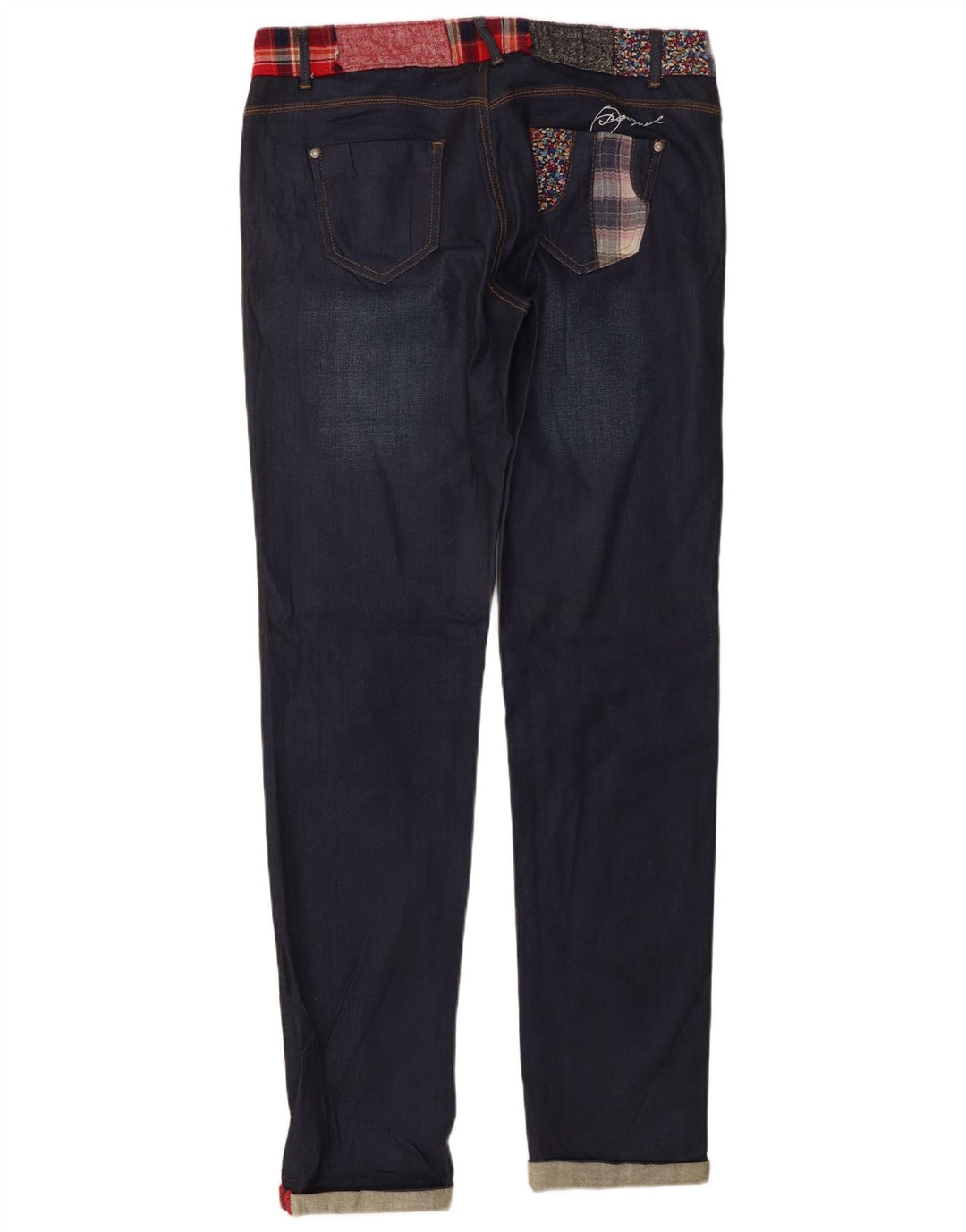 Desigual Womens Slim Jeans W34 L33 Navy Blue Cotton