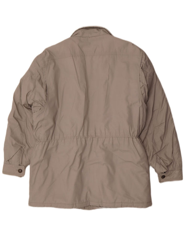 Brugi Mens Padded Coat UK 42 XL Grey Polyester
