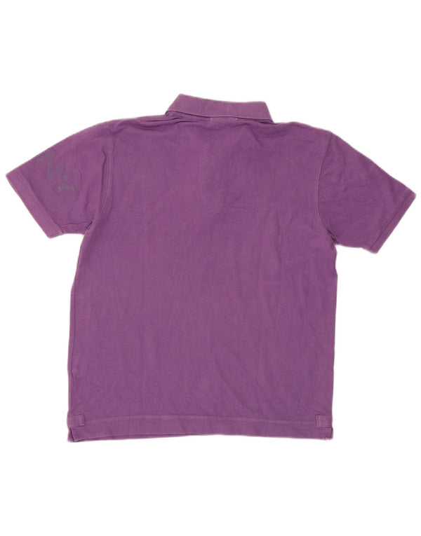 Dkny Mens Polo Shirt Medium Purple Cotton