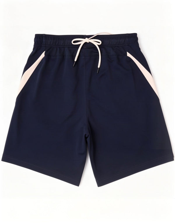 Adidas Mens Sport Shorts Small Navy Blue Colourblock Polyester