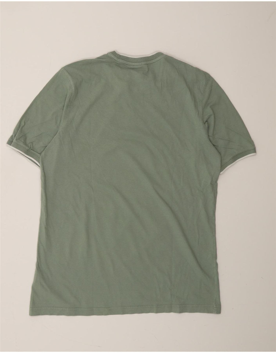 ADIDAS Mens T-Shirt Top Medium Green Cotton