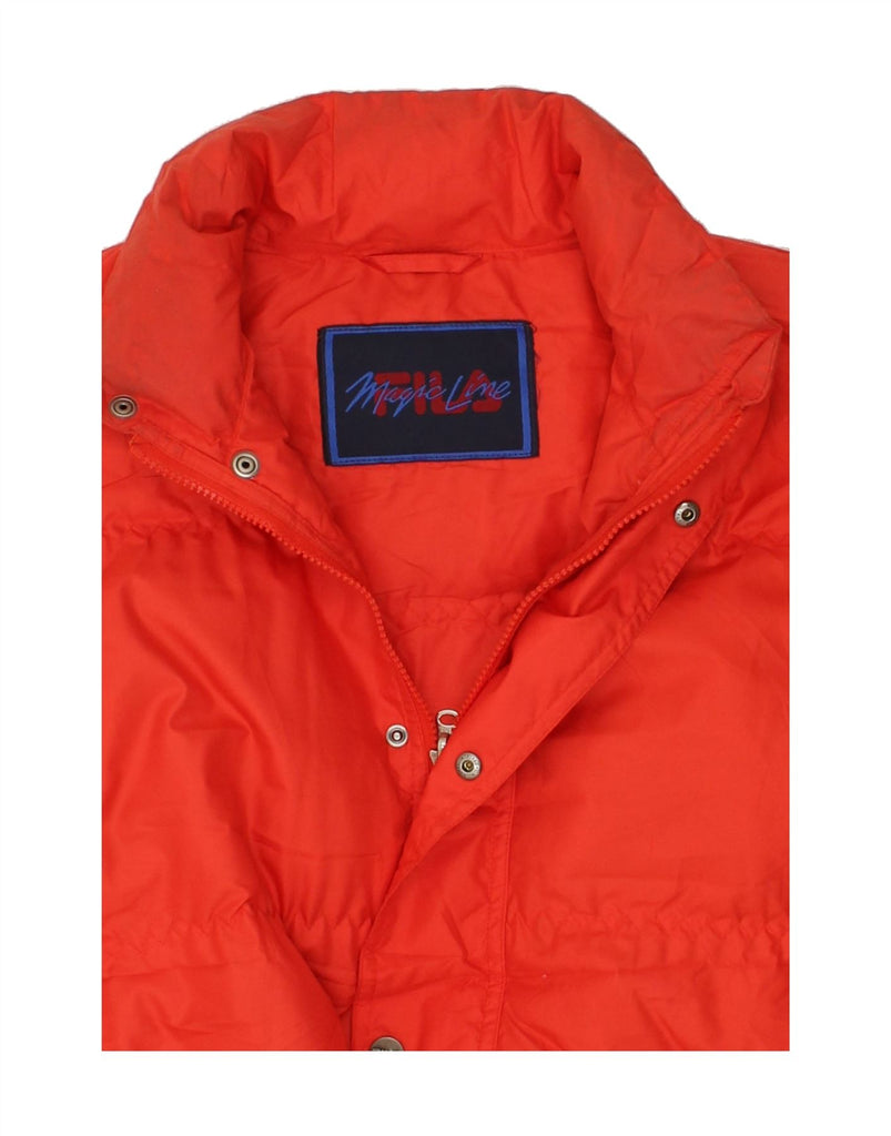 FILA Mens Padded Jacket IT 50 Large Red Polyester | Vintage Fila | Thrift | Second-Hand Fila | Used Clothing | Messina Hembry 