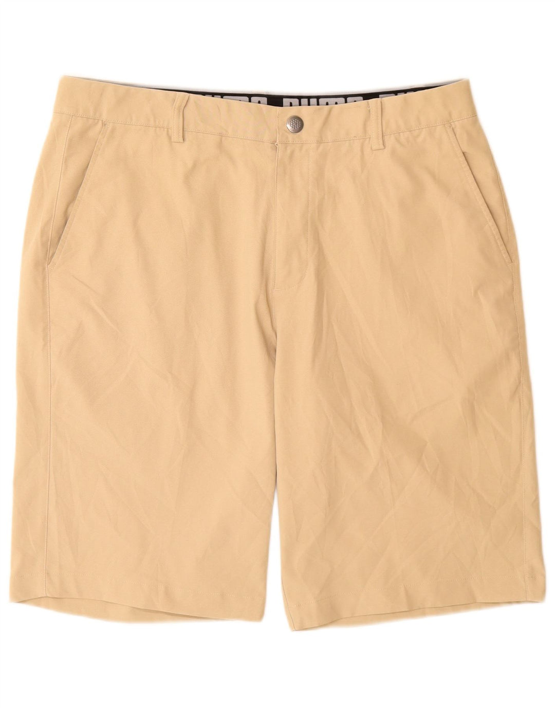 PUMA Mens Chino Shorts W36 Large Beige Polyester
