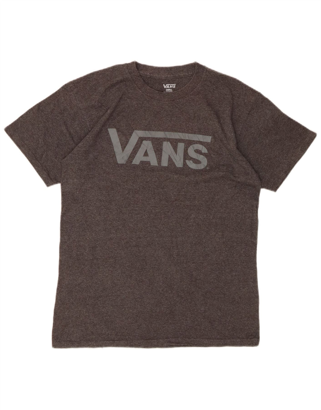 VANS Mens Graphic T-Shirt Top Small Grey Cotton