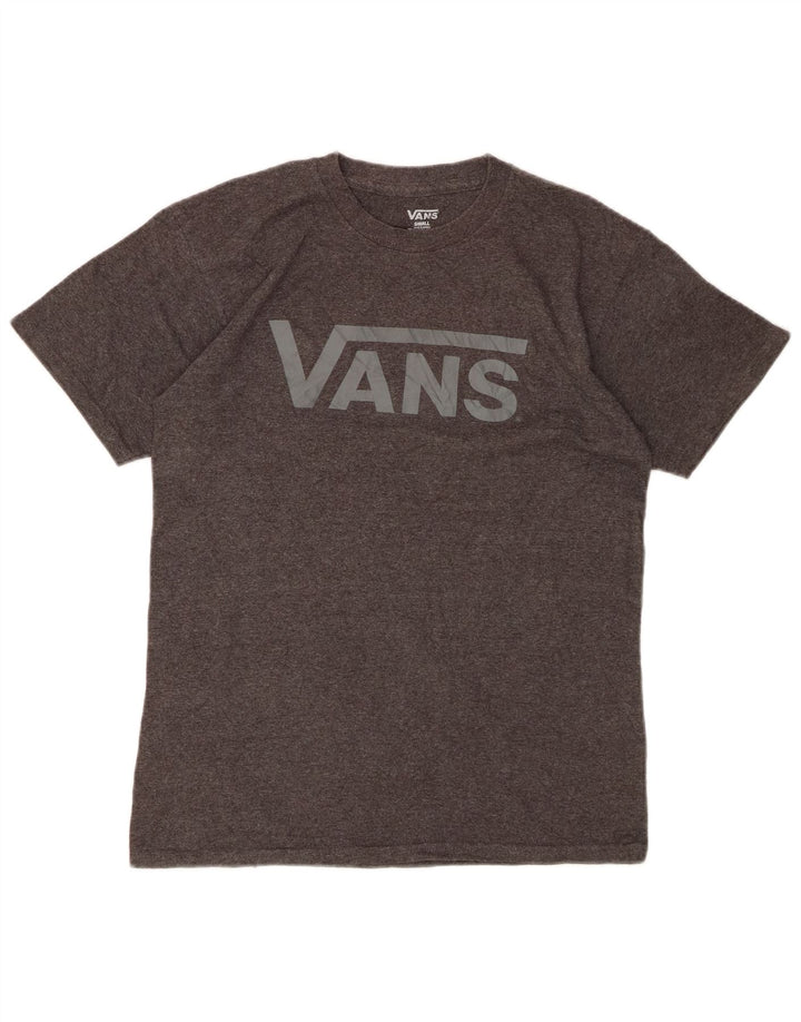 VANS Mens Graphic T-Shirt Top Small Grey Cotton