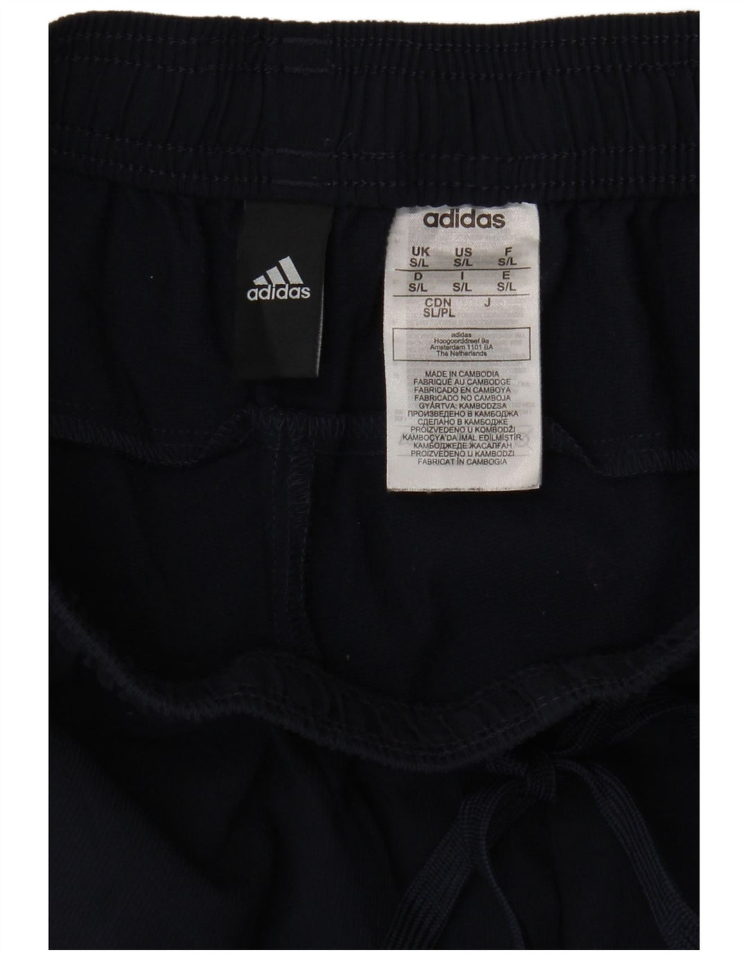 Adidas Womens Tracksuit Trousers UK 10 Small  Navy Blue Polyester