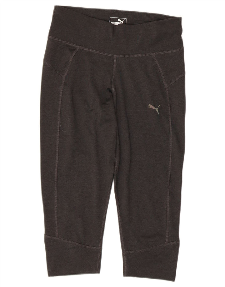 Puma Womens Capri Leggings UK 8 Small  Grey Polyester