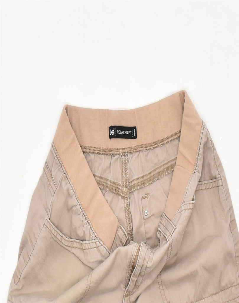 LEE Womens Cargo Shorts US 8 Medium W28 Brown Cotton | Vintage | Thrift | Second-Hand | Used Clothing | Messina Hembry 