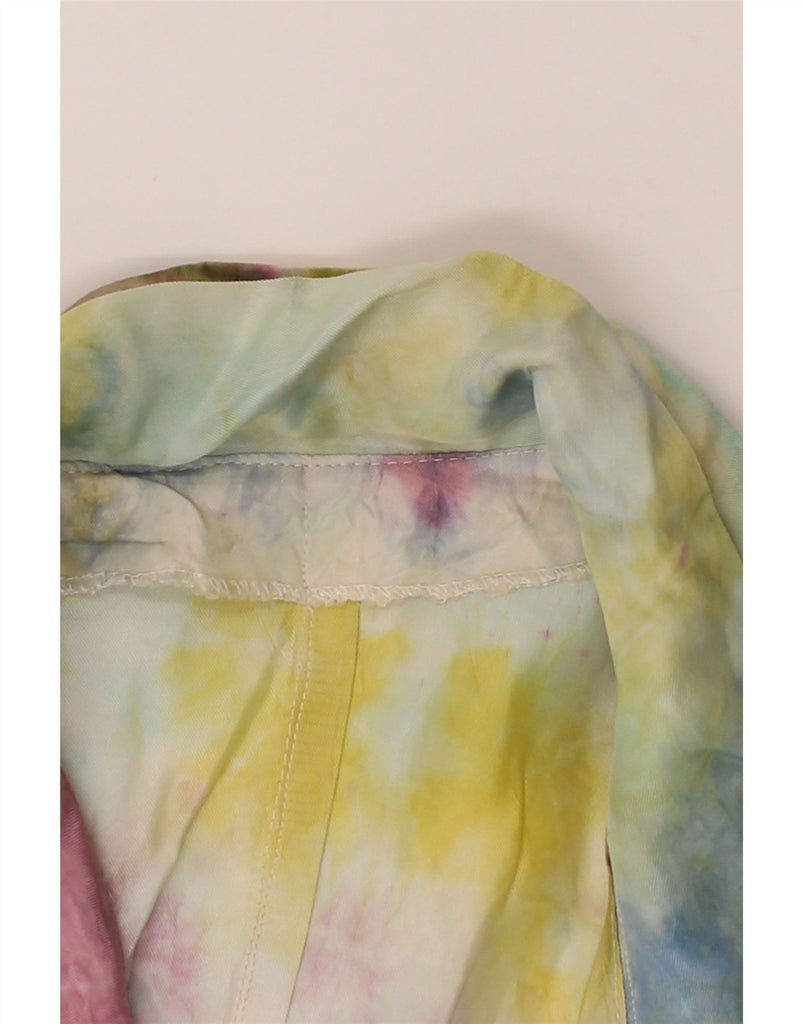 VINTAGE Womens Shirt Dress UK 14 Large Multicoloured Tie Dye Vintage Vintage and Second-Hand Vintage from Messina Hembry 