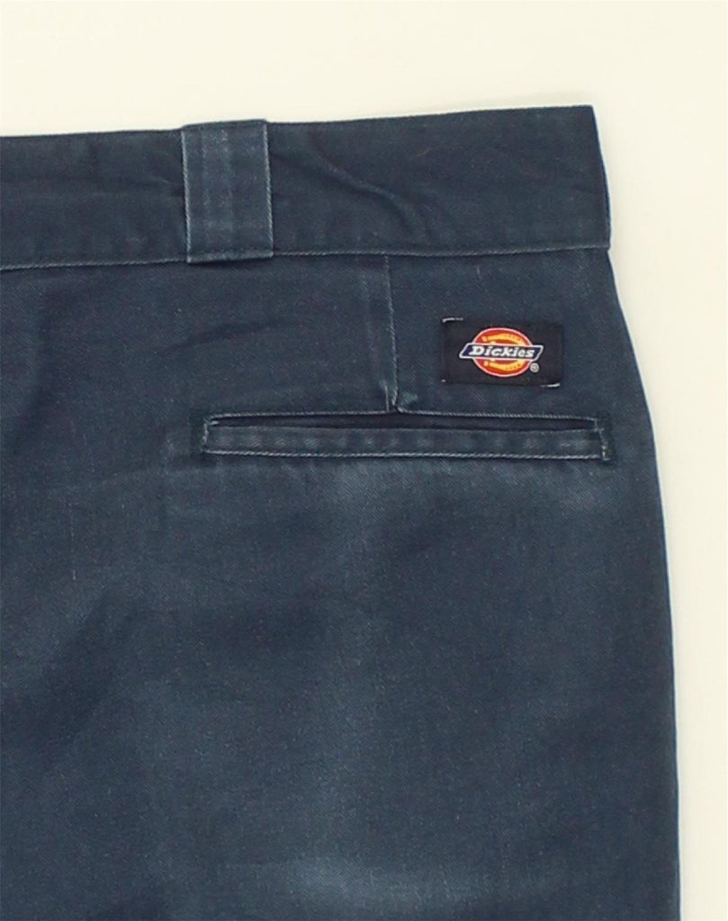 DICKIES Mens Straight Chino Trousers W40 L28  Blue Polyester | Vintage Dickies | Thrift | Second-Hand Dickies | Used Clothing | Messina Hembry 