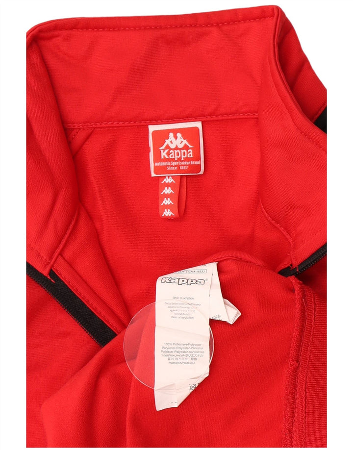Kappa Boys Graphic Tracksuit Top Jacket 11-12 Years Red Colourblock