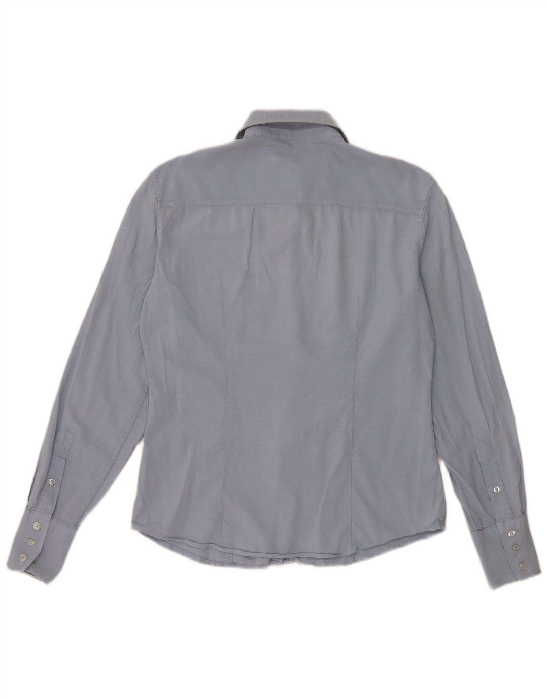 Gant Womens Shirt UK 12 Medium  Blue Cotton