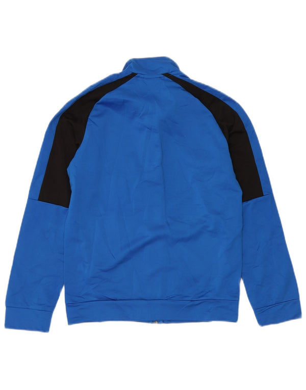 PUMA Boys Graphic Tracksuit Top Jacket 11-12 Years  Blue Colourblock