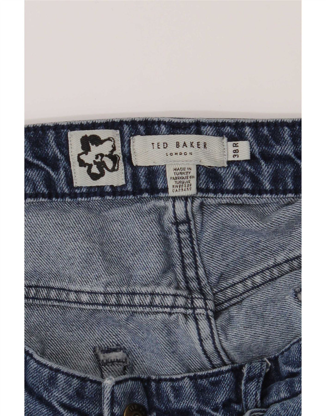 Ted Baker Mens Straight Jeans W38 L29 Blue