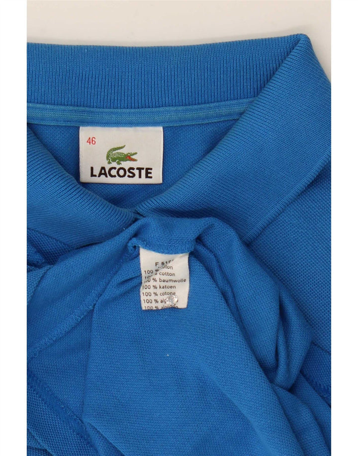 Lacoste Womens Polo Shirt Size 46 XL Blue Cotton