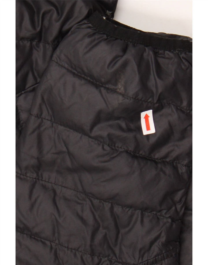 DIESEL Mens Hooded Padded Jacket UK 36 Small Black Nylon