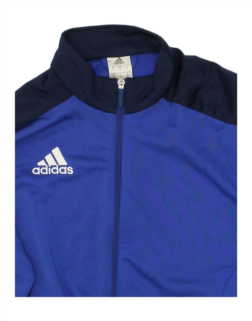 ADIDAS Mens Tracksuit Top Jacket Medium Navy Blue Colourblock Polyester | Vintage Adidas | Thrift | Second-Hand Adidas | Used Clothing | Messina Hembry 