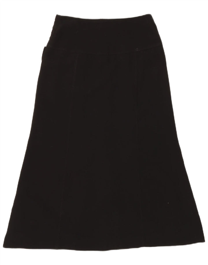 Carla Carini Womens A-Line Skirt UK 8 Small W28  Black Polyester