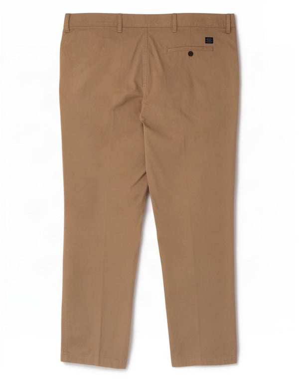 Marks & Spencer Mens Regular Chino Trousers W42 L33 Beige Cotton