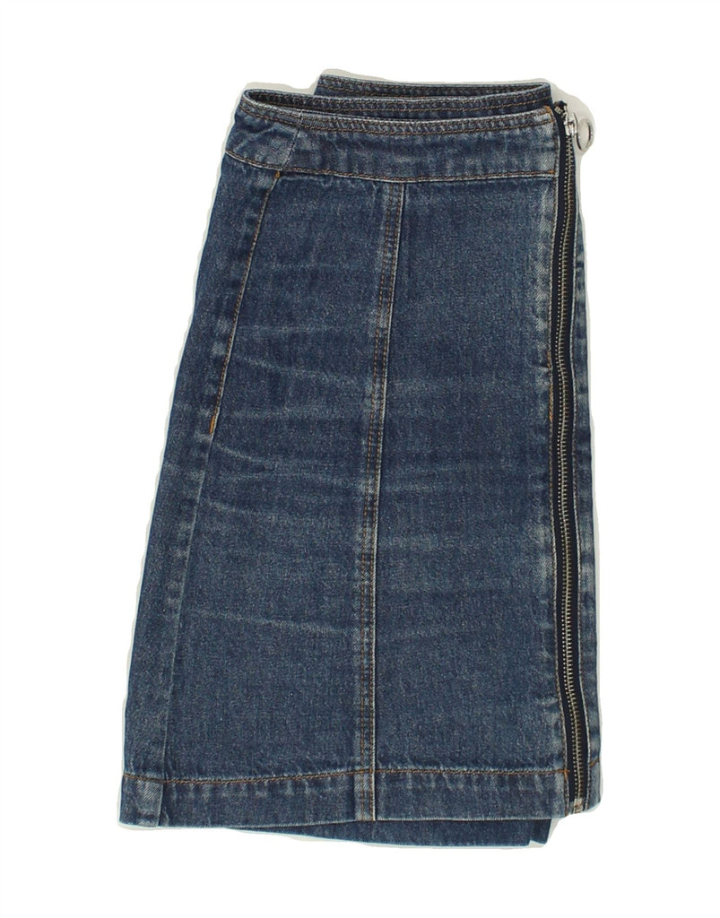 VINTAGE Womens Denim Skirt EU 36 Small W26 Blue | Vintage Vintage | Thrift | Second-Hand Vintage | Used Clothing | Messina Hembry 