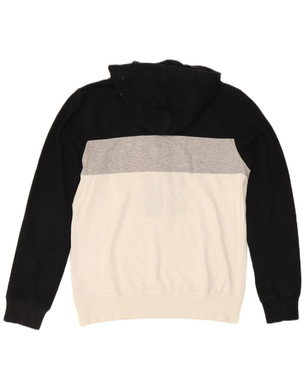 Adidas Mens Zip Neck Hoodie Jumper Small Multicoloured Colourblock Cotton