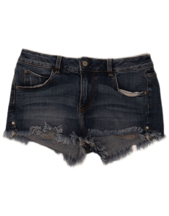 Guess Womens Denim Shorts W26 Small Navy Blue