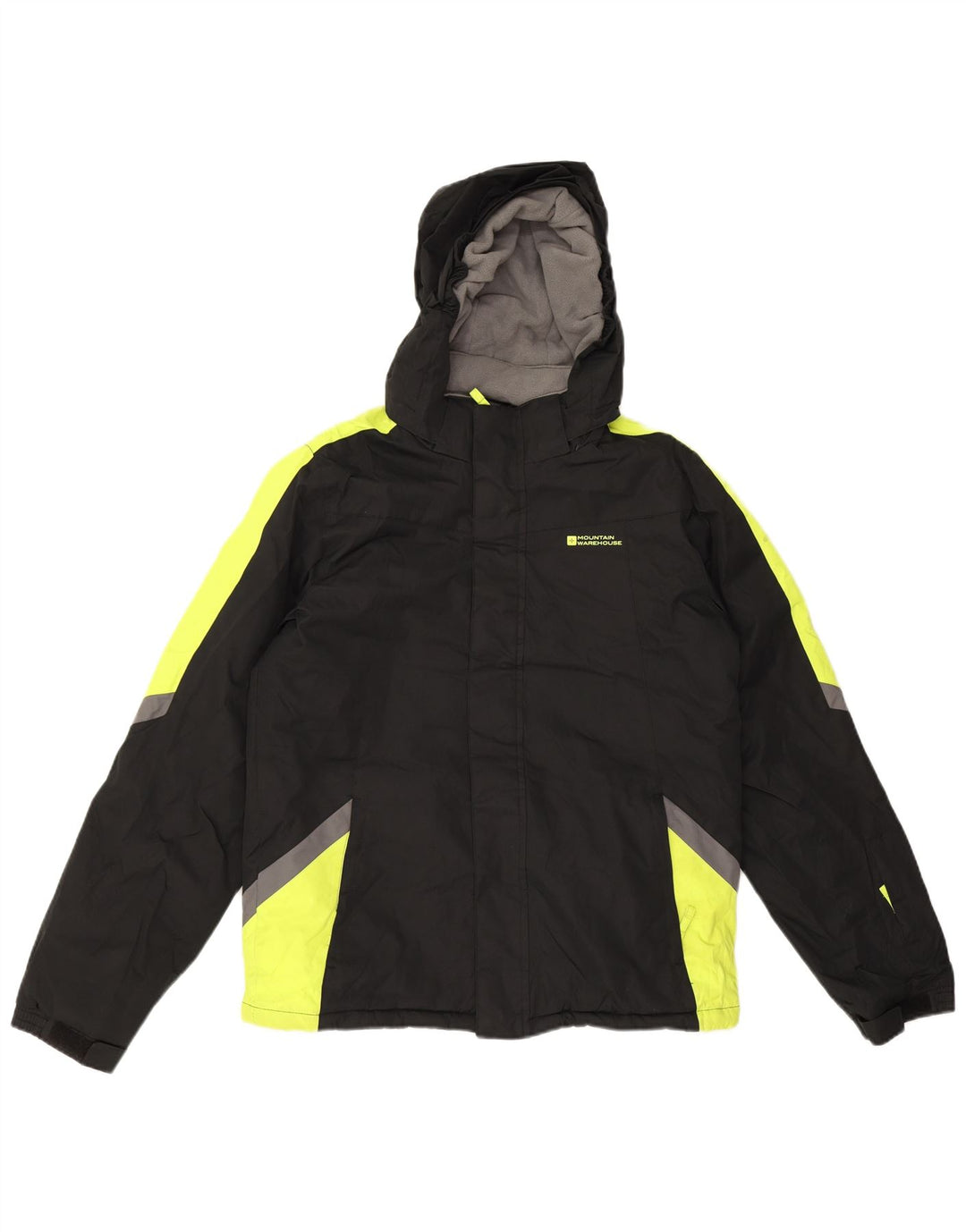 Mountain Warehouse Boys Windbreaker Jacket 12-13 Years Black Colourblock