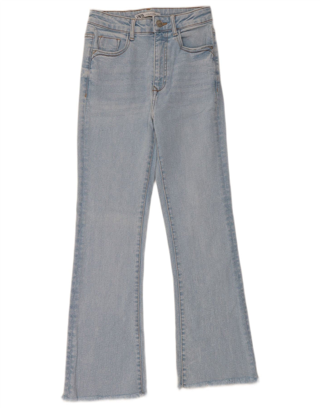 Zara Womens Flared Jeans EU 34 2XS W24 L27 Blue