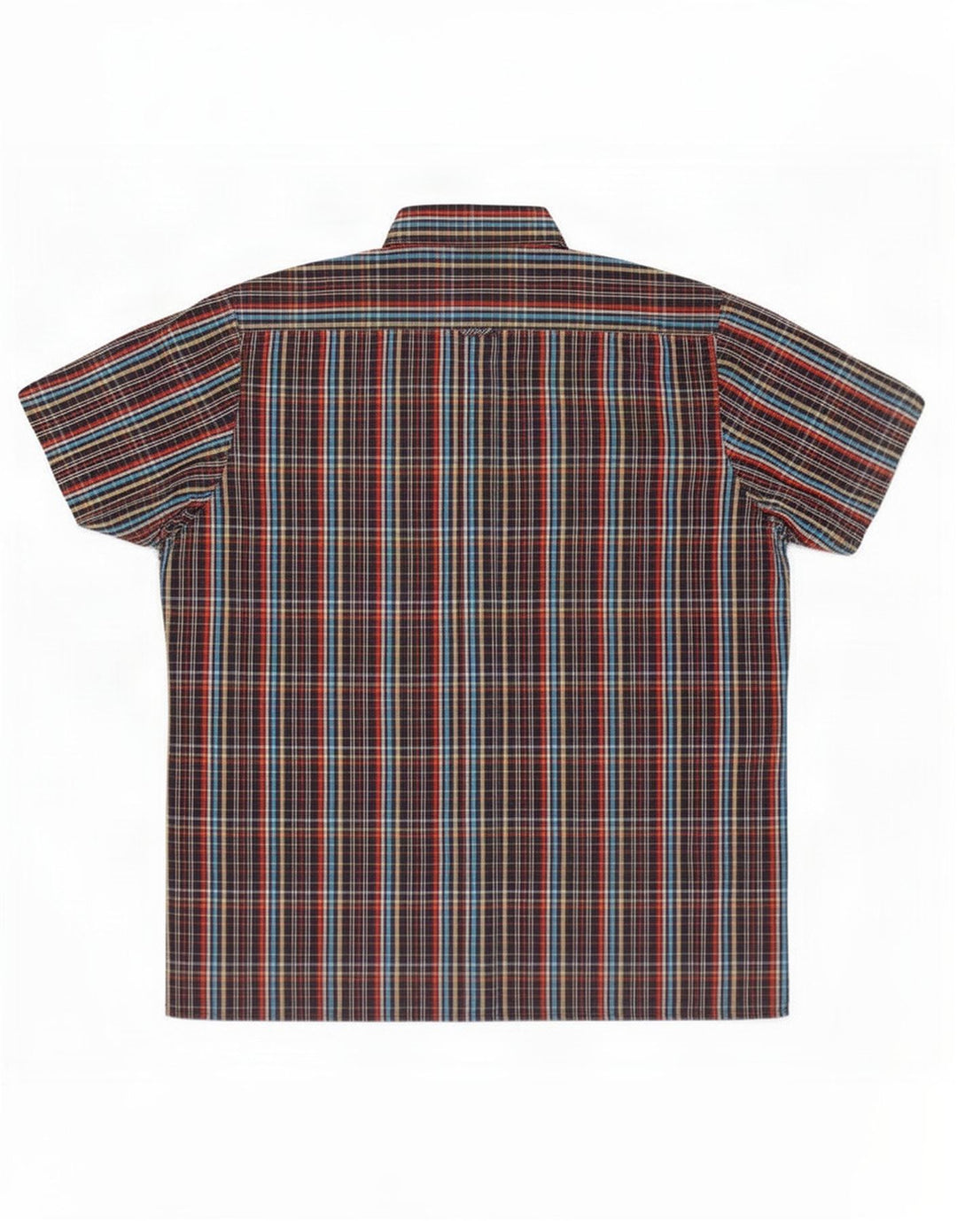 Ben Sherman Mens Short Sleeve Shirt XL Multicoloured Check Cotton
