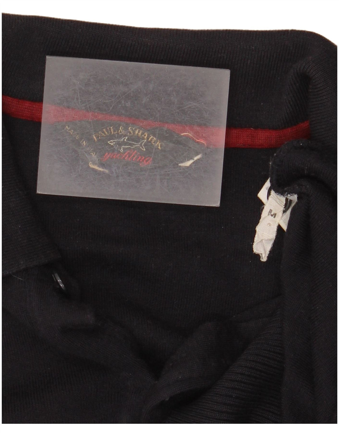 Paul & Shark Mens Yachting Polo Neck Jumper Sweater Medium Navy Blue Wool